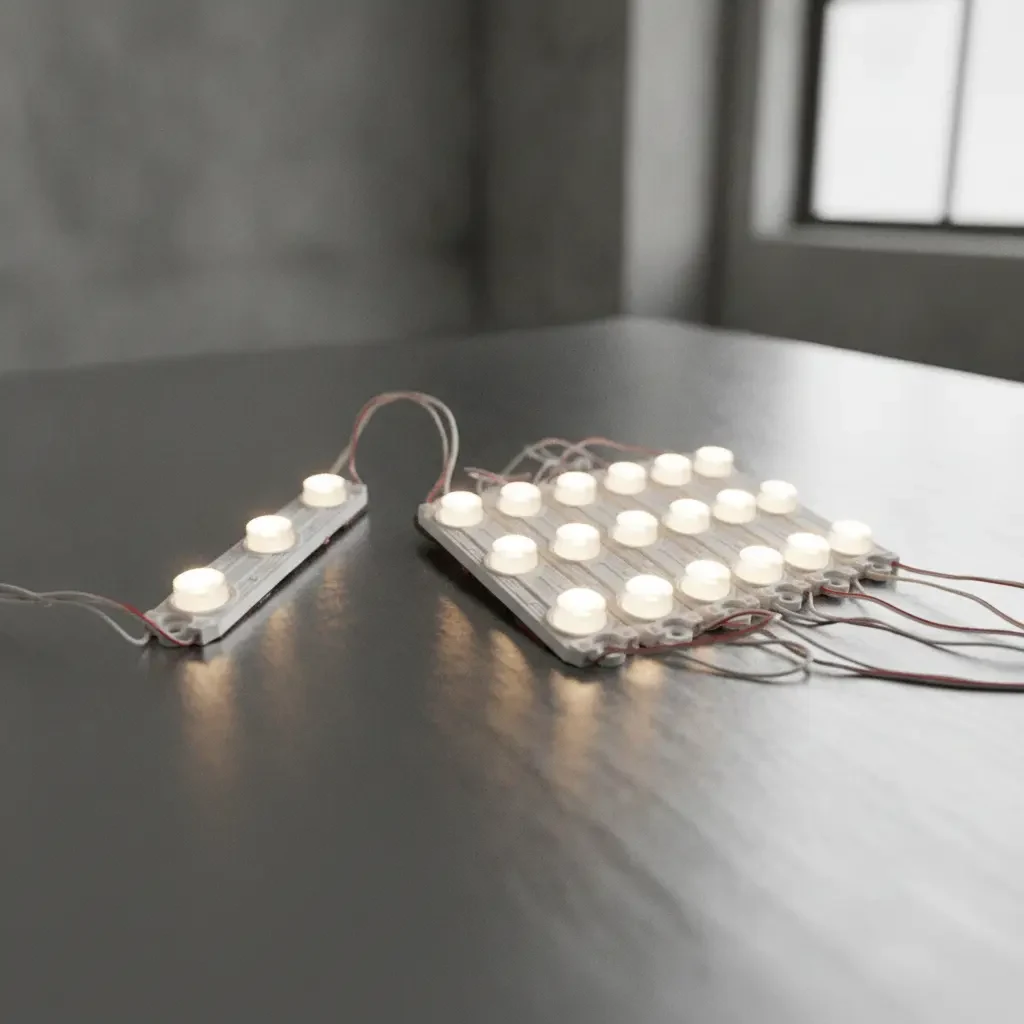 Modules LED périmétriques CREE 6W 12V allumés en blanc neutre 4500K pour rétroéclairage de caissons