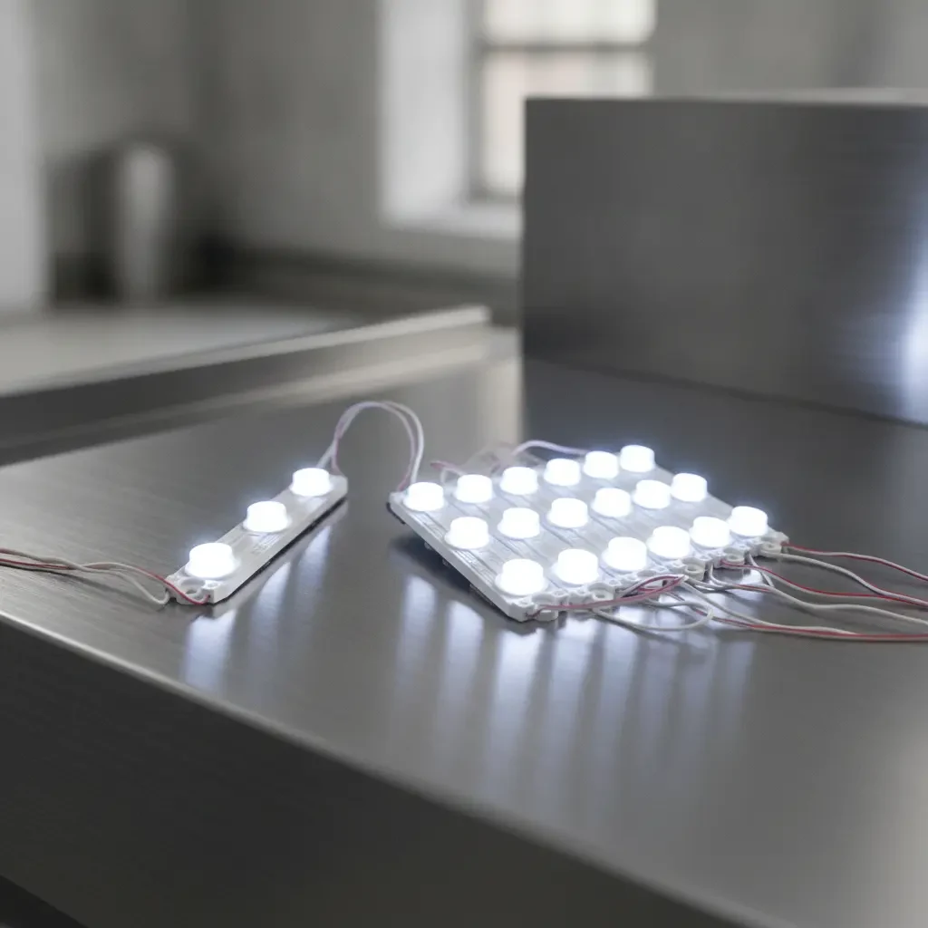 Modules LED périmétriques CREE 6W 12V allumés en blanc pur 6000K à haute luminosité en caisson lumineux