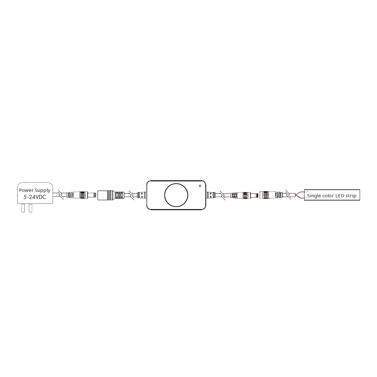 Skydance V1-PD LED dimmer official wiring and installation diagram
