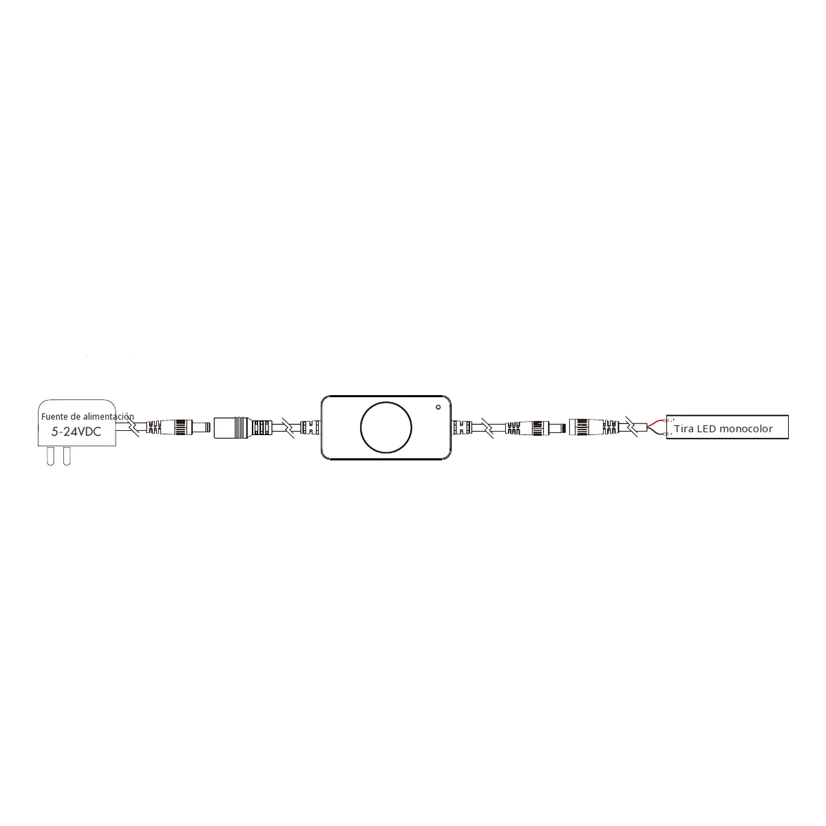 Dimmer LED Skydance V1-PD: esquema oficial de conexión e instalación