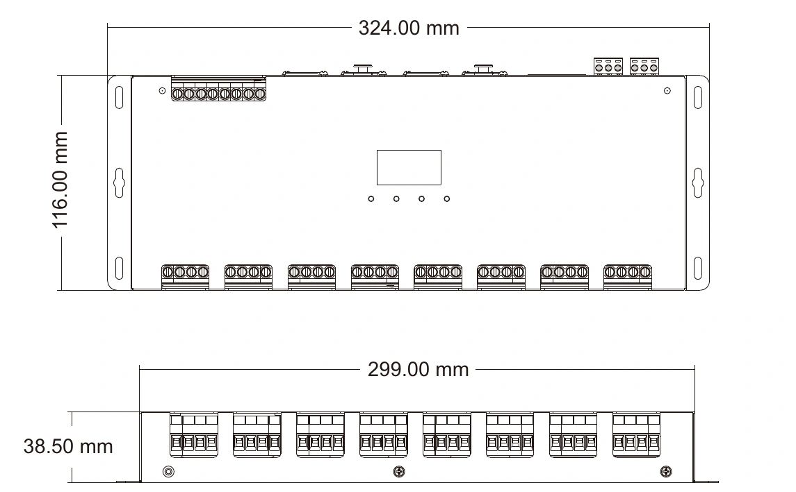 Décodeur DMX512 RDM 24 canaux 5A 12-24V IP20 – D24A — dmx d24a technical fr
