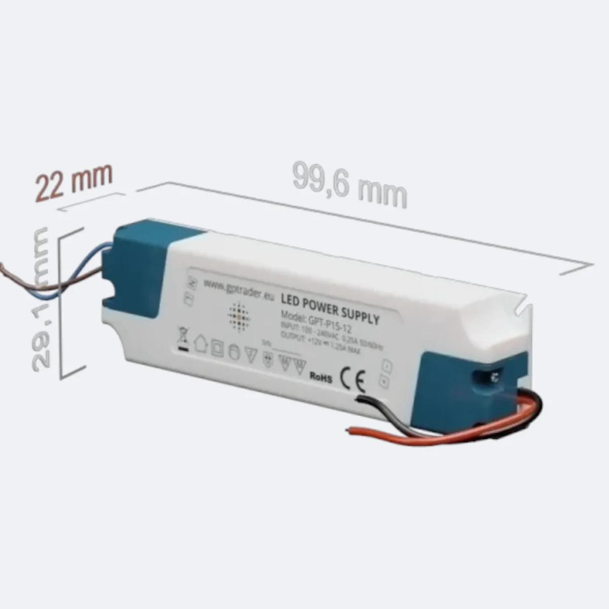 Fuente de alimentación 15W  GP Trader Electronics