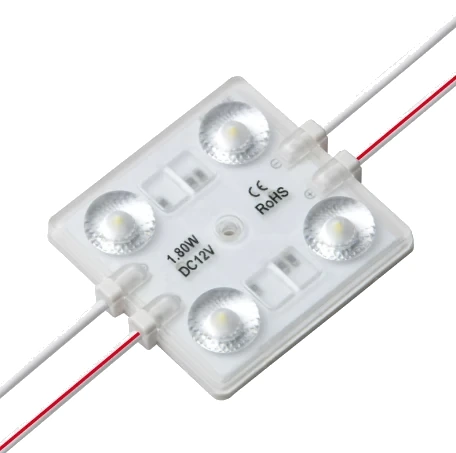 Module LED haute intensité 140 lm/W - 4 diodes - 175° - 1,8W - 12VDC - IP67 - Sur Commande