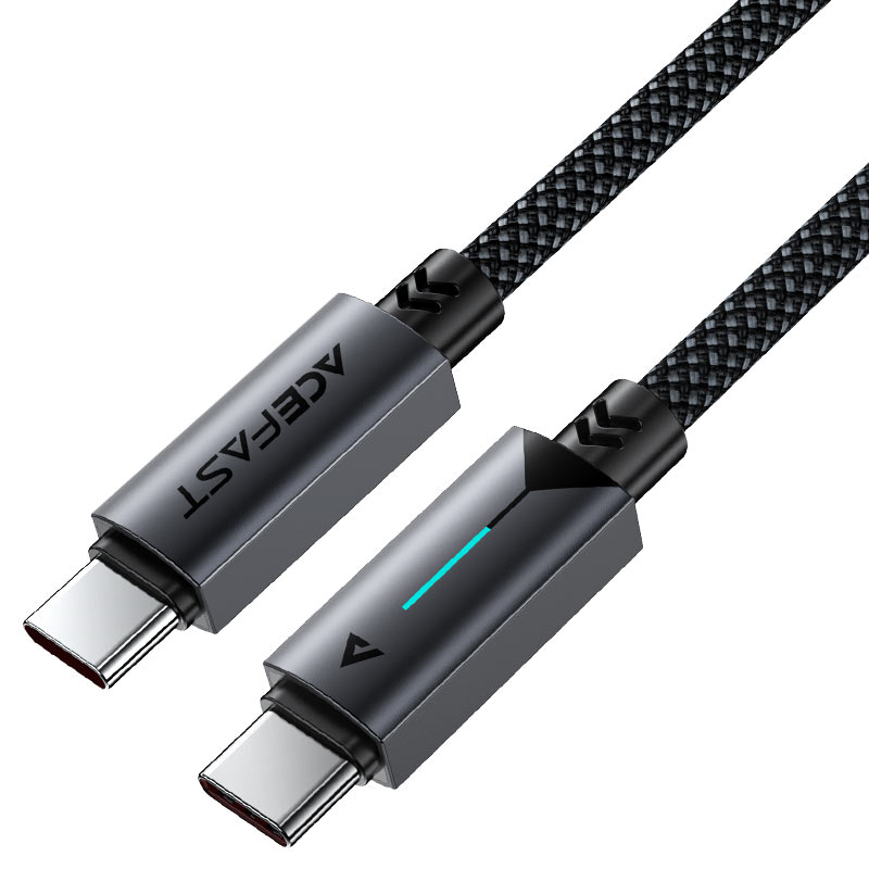 Câble USB-C vers USB-C Acefast C19-03 - Charge Rapide 60W avec Éclairage LED