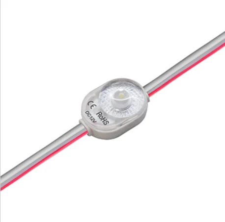 Module LED haute efficacité 170 lm/W avec 1 diode SMD2835, angle 175°, 0,36W, 12VDC, IP67
