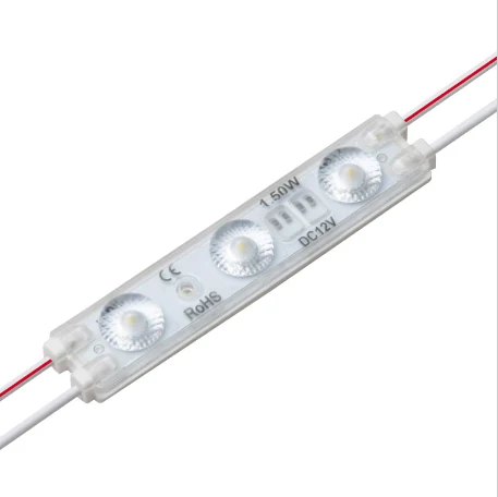 Module LED 3 diodes 170° haute efficacité 2,2 W 12VDC IP67 pour enseignes et caissons lumineux