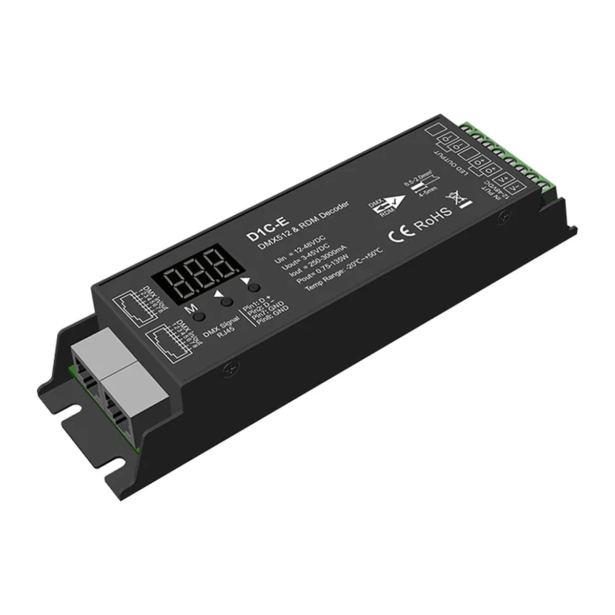 Descodificador DMX512 RDM de corrente constante D1C-E Skydance