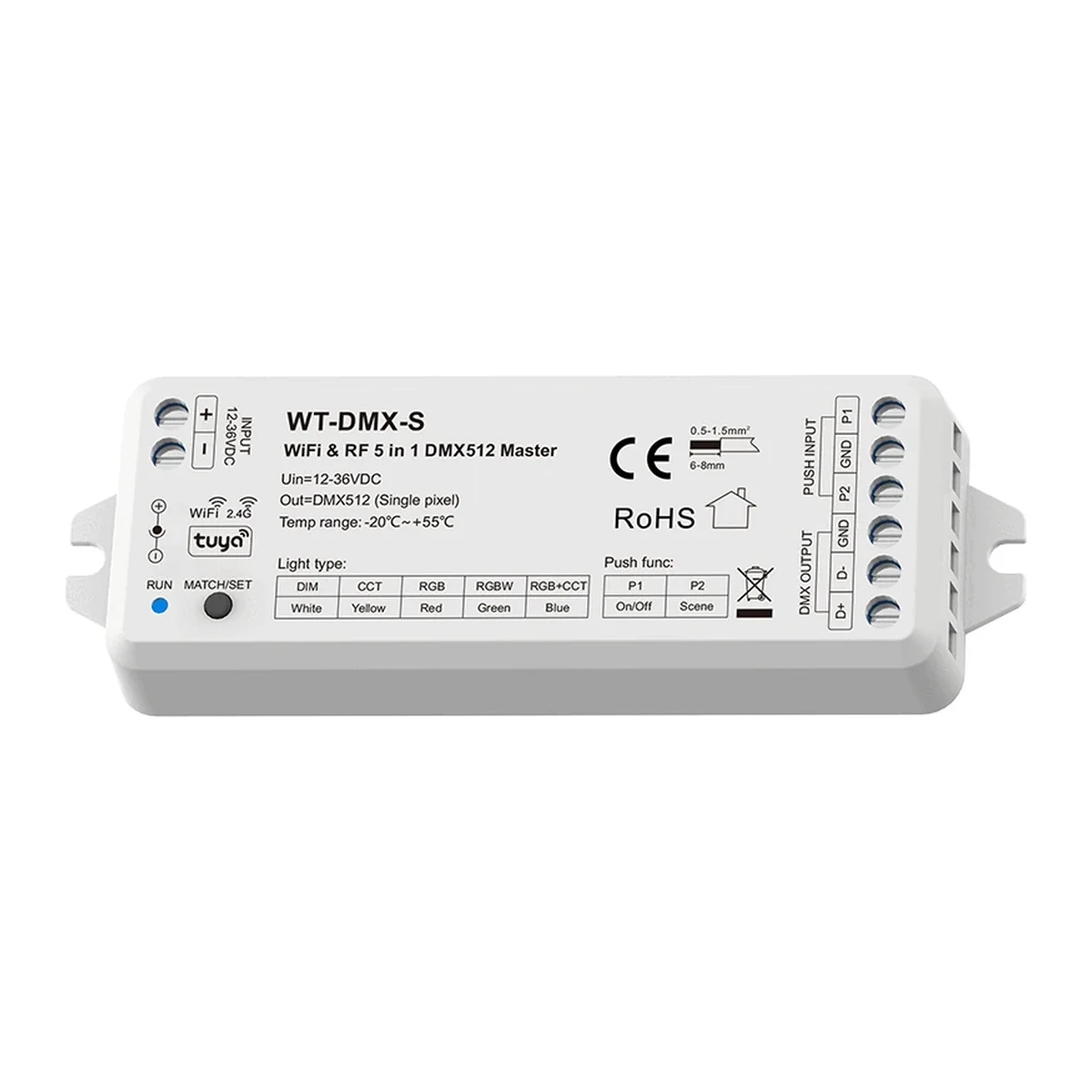 Máster DMX512 WiFi – WT-DMX-S — skydance dmx wt dmx s 2 1200 v2