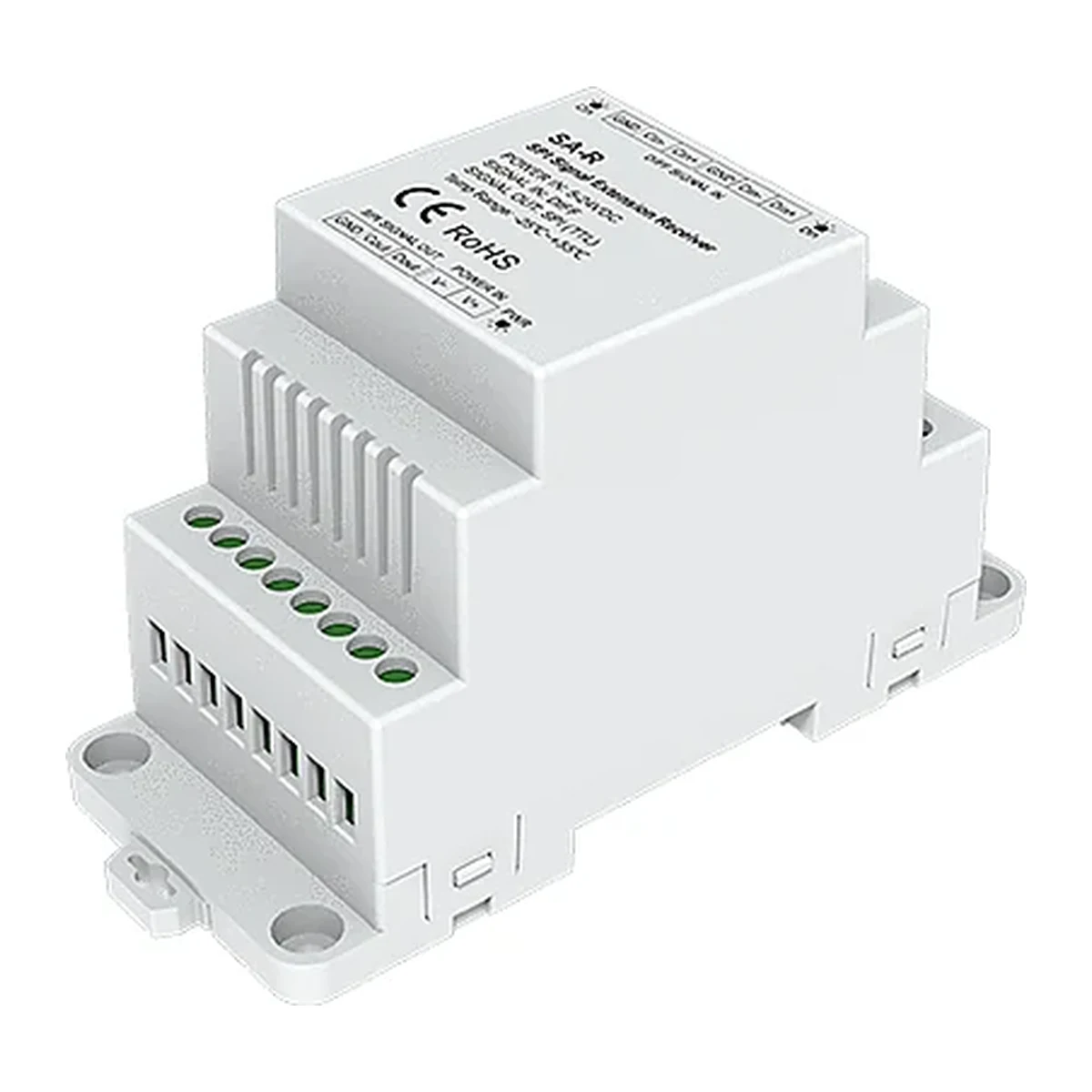 Recetor extensor de sinal SPI SA-R Skydance para controlo profissional de píxeis e fitas LED digitais