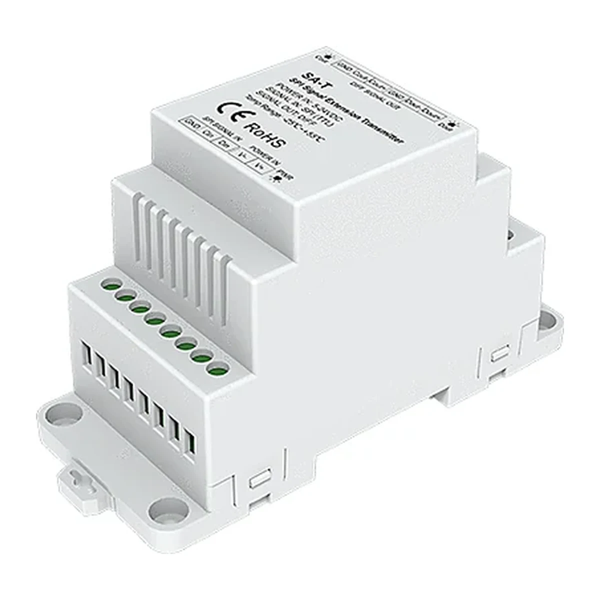 Transmissor extensor de sinal SPI SA-T Skydance para controlo profissional de píxeis e fitas LED digitais