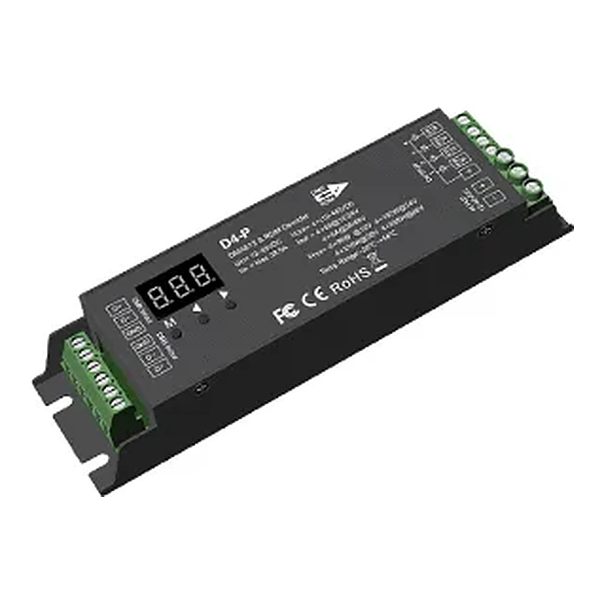 Descodificador DMX512 RDM D4-P de 4 canais 8A 12-48V